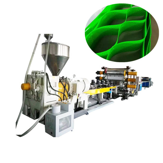 ジオグリッド押出装置