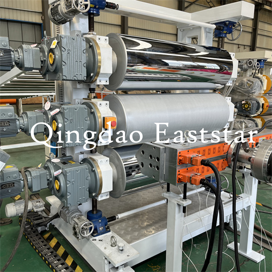 シート3本ローラーカレンダー装置